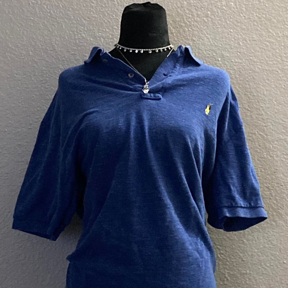 Polo-Ralph-Lauren Women's Blue Polo-shirts